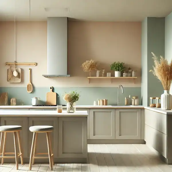 Eco Friendly Kitchen Design Ideas A modern kitchen with low or no VOC paint and finishes on the walls and cabinets