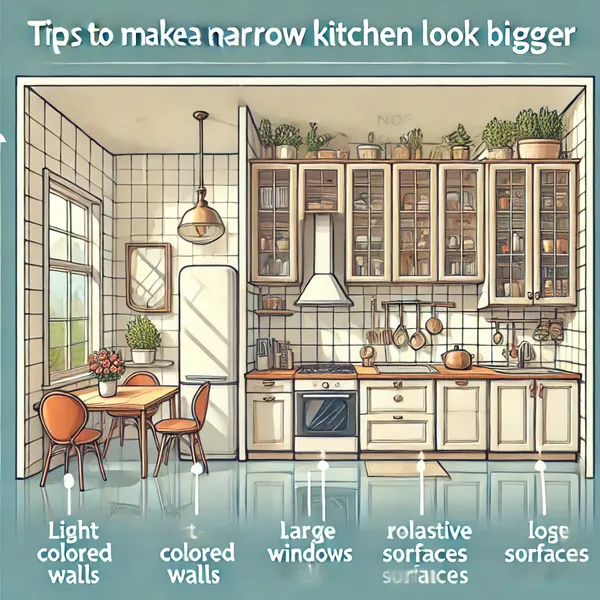 3. Tips to Make a Narrow Kitchen Look Bigger