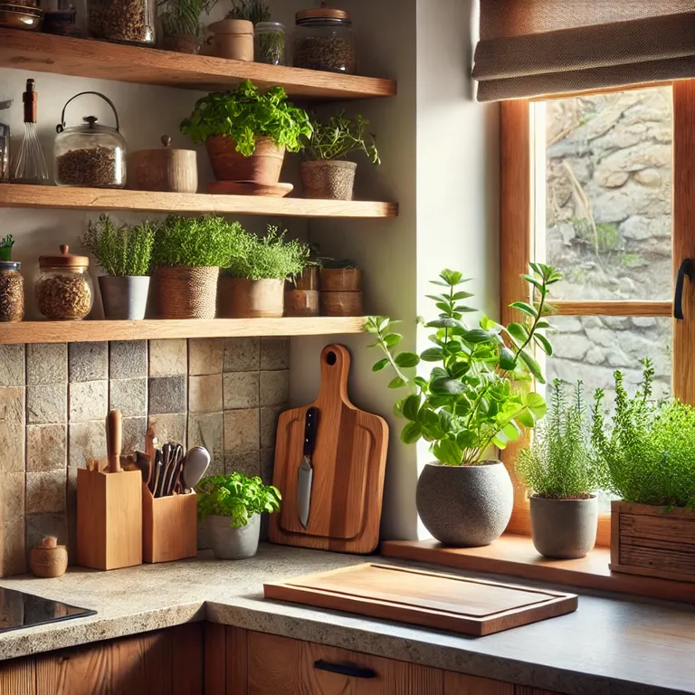 How to Create a Cozy Kitchen 3. Introduce Natural Elements