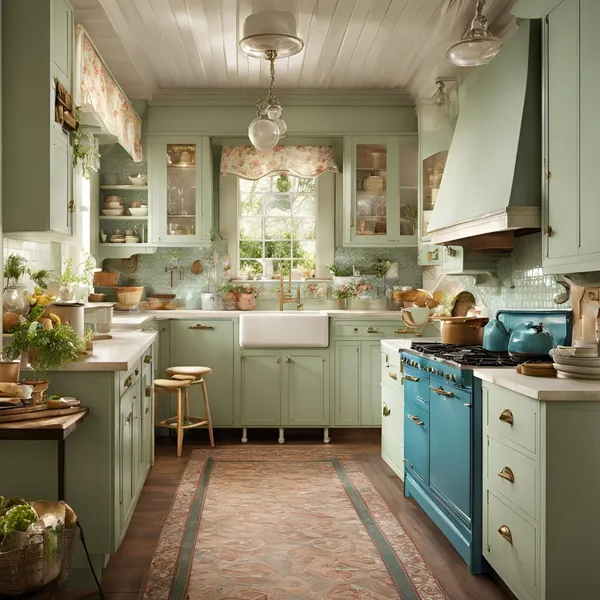 charming vintage kitchen designs 01