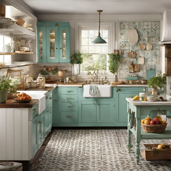 charming vintage kitchen designs 04