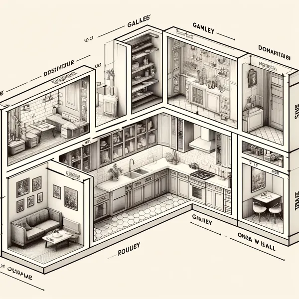 2. Smart Layouts for Narrow Kitchens